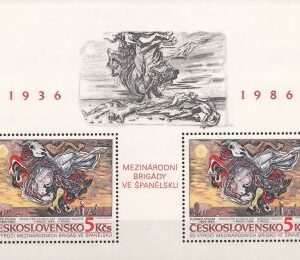 Cehoslovacia-1986-50 de ani de la formarea Brigazilor Internationale în Spania.