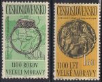 Cehoslovacia-1963-1100 de ani de la Marea Moravie.