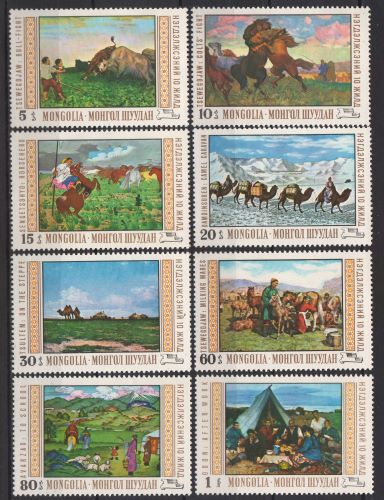 1969-Tablouri de la Muzeul Național, Ulan Bator: 10 ani de miscare cooperatista.