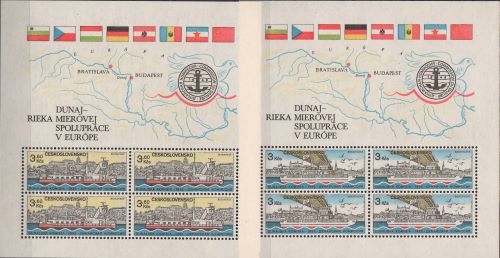 Cehoslovacia-1982-125 de ani de la crearea Comisiei Europene a Dunarii.