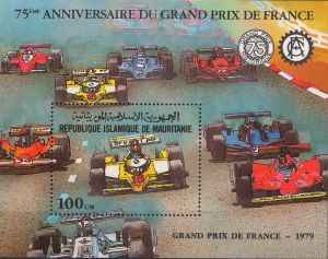 Mauritania-1982-75 de ani de la Marele Premiu al Frantei.