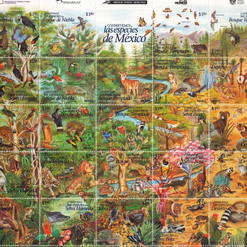 Mexic-1996-Conservarea naturii: Animale(II).