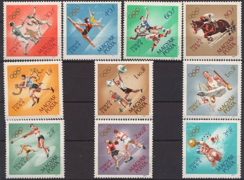 Ungaria -1965-Jocurile Olimpice de vară, Tokyo (I).