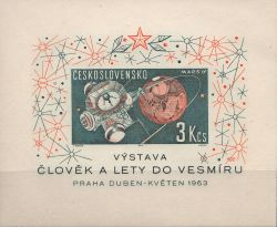 Cehoslovacia-1963-Explorarea Spatiala.