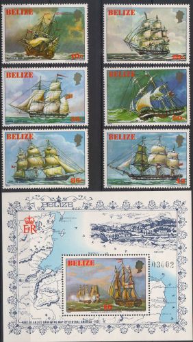 Belize-1982-Nave istorice.
